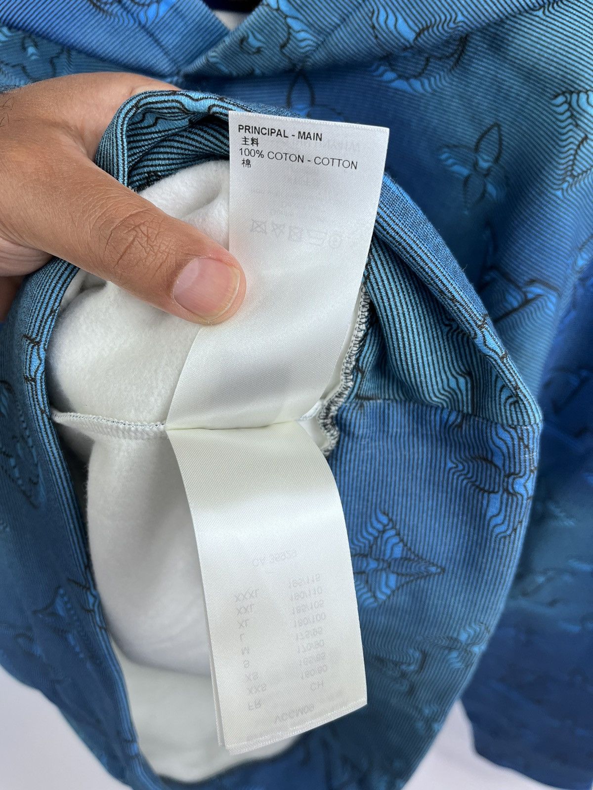 Louis Vuitton LOUIS VUITTON ILLUSION 2054 BLUE HOODIE Size US XL / EU 56 / 4 - 12 Thumbnail