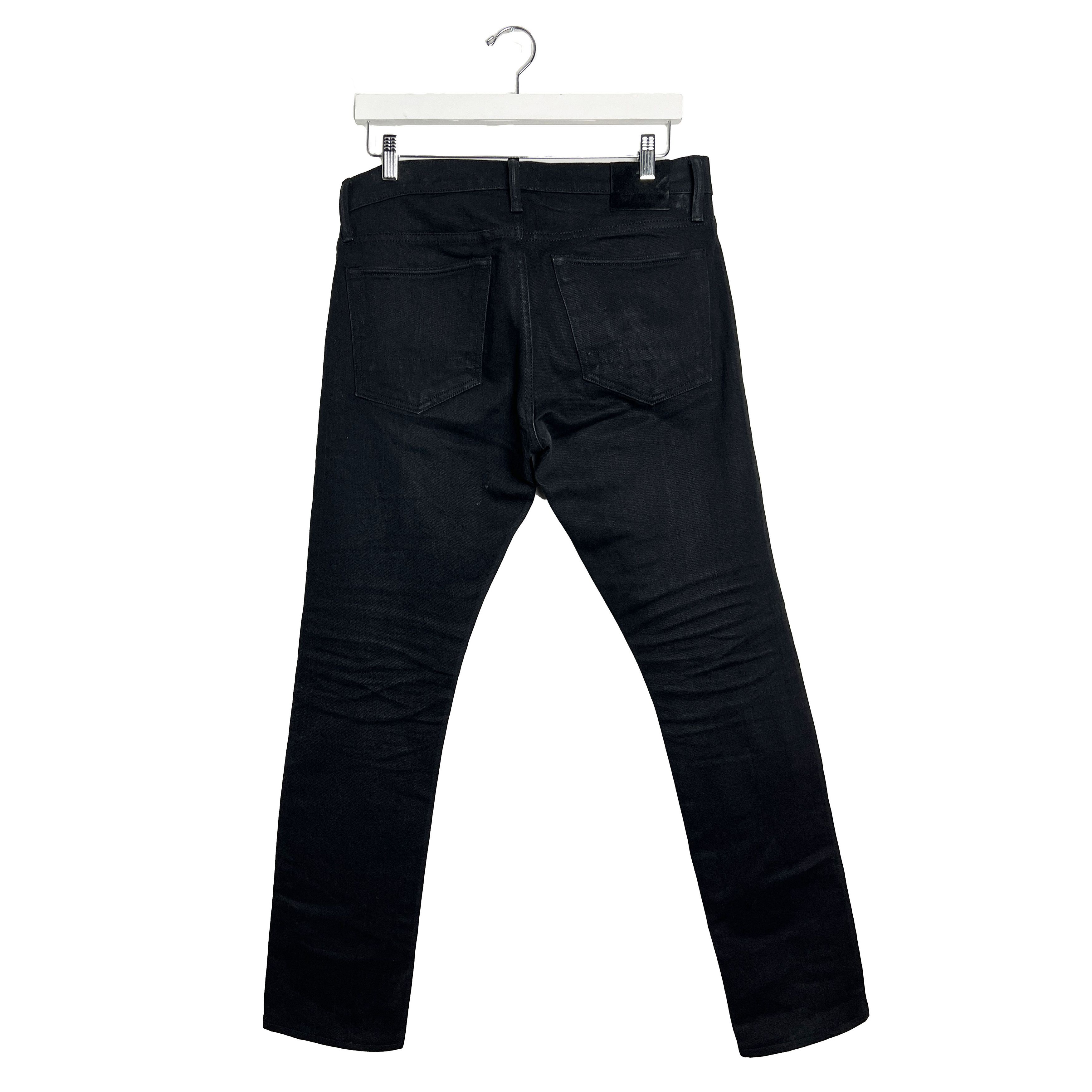 Tom Ford Black Tapered Selvedge Jeans Size US 31 - 2 Thumbnail