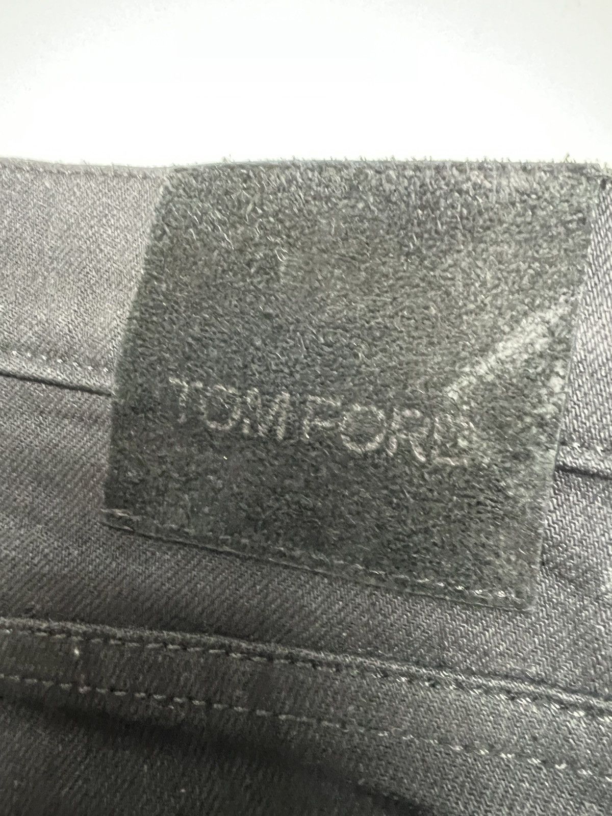 Tom Ford Black Tapered Selvedge Jeans Size US 31 - 8 Thumbnail