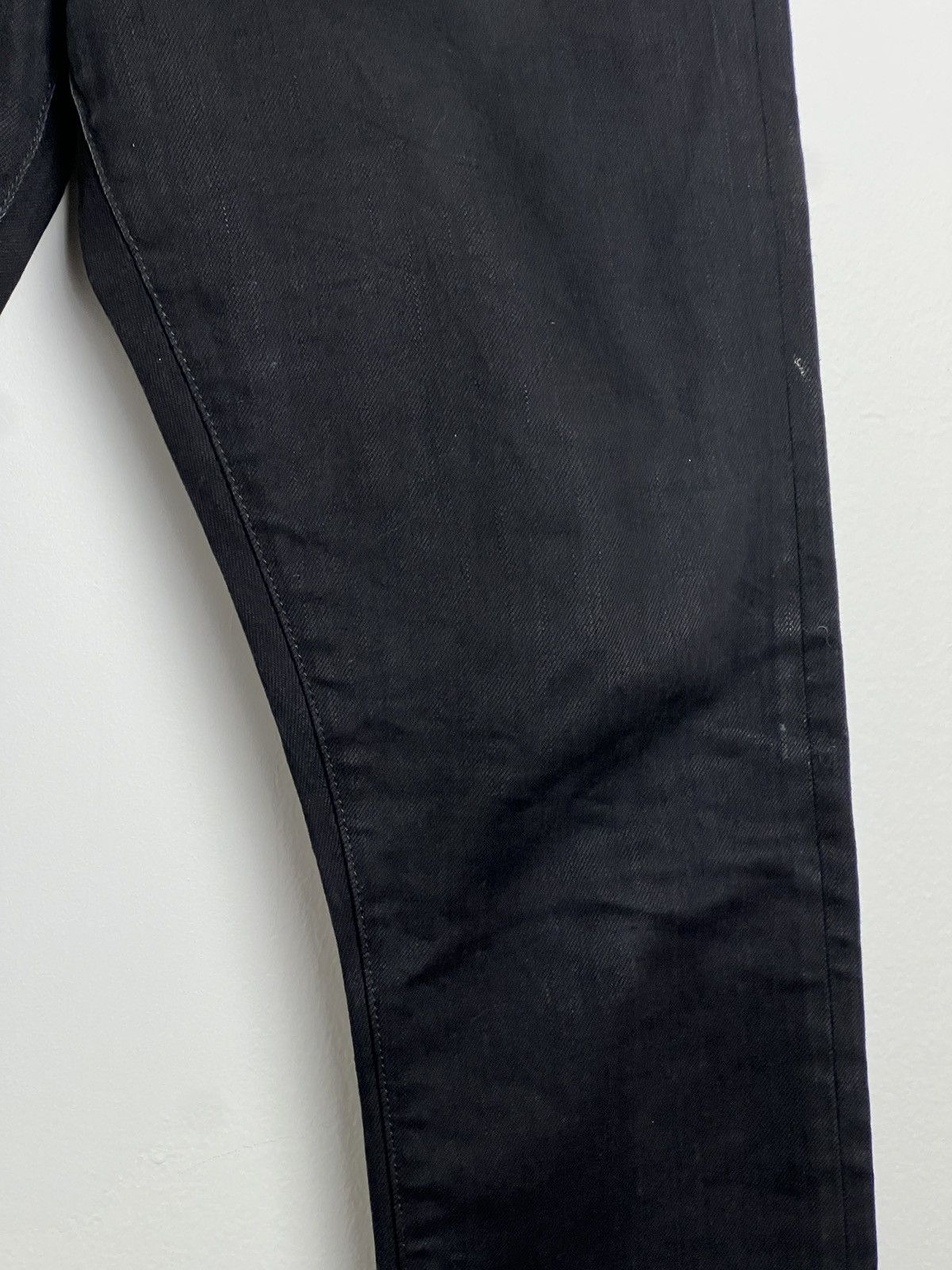 Tom Ford Black Tapered Selvedge Jeans Size US 31 - 3 Thumbnail