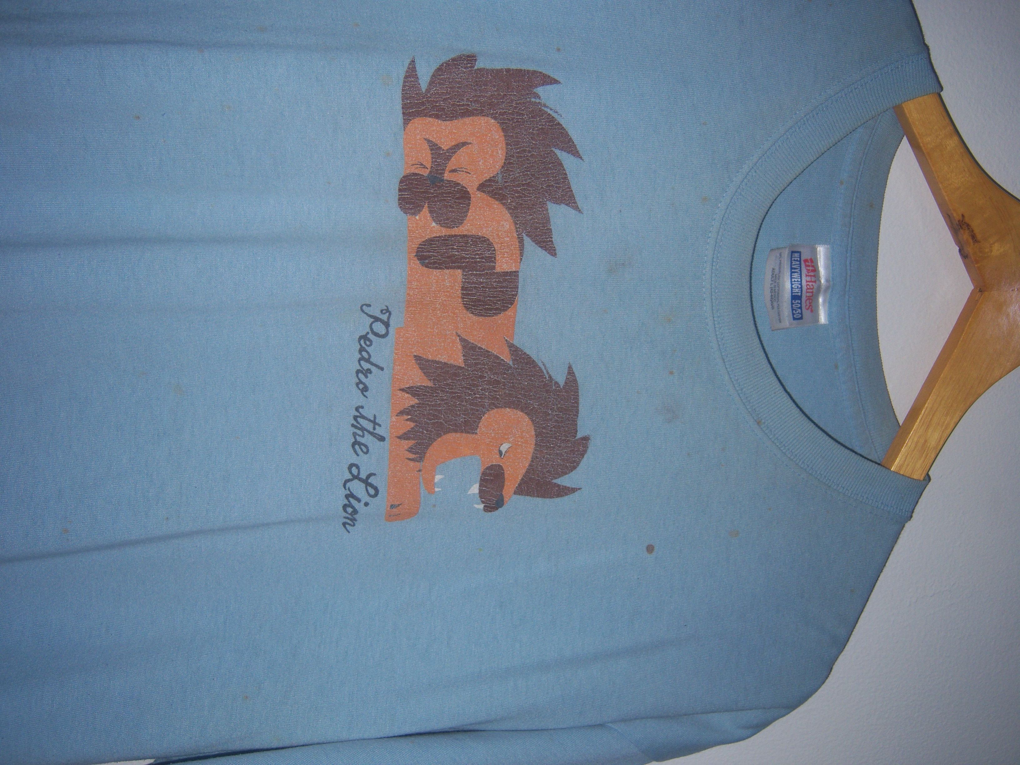 image of 2004 Pedro The Lion Achilles Heel VTG Tee in Blue, Men's (Size Large)