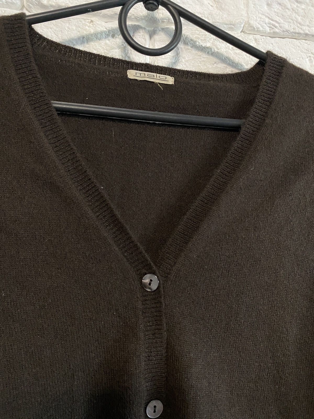 Malo × Vintage Vintage Cardigan Malo 100% cashmere Size L / US 10 / IT 46 - 2 Thumbnail