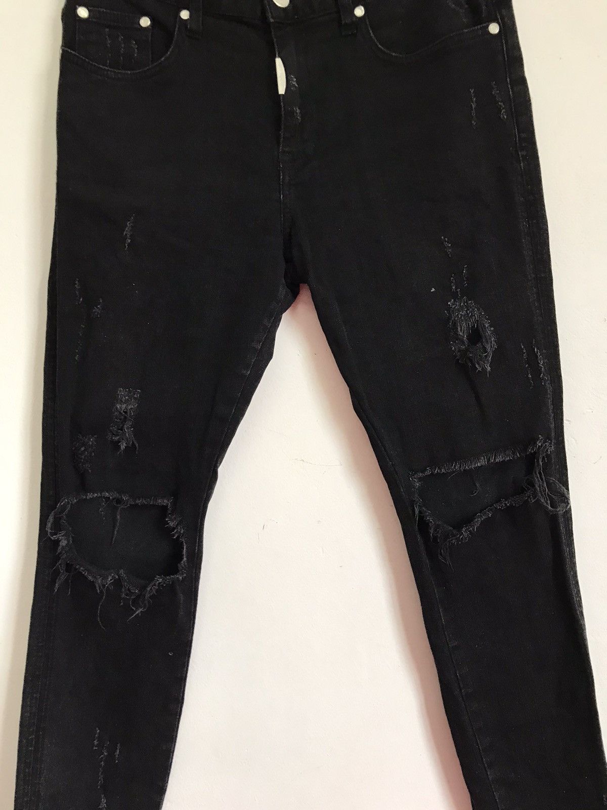 Japanese Brand × Represent Clo. × Vintage Represent Knee Destroyer Denim Skinny Size US 30 / EU 46 - 5 Thumbnail