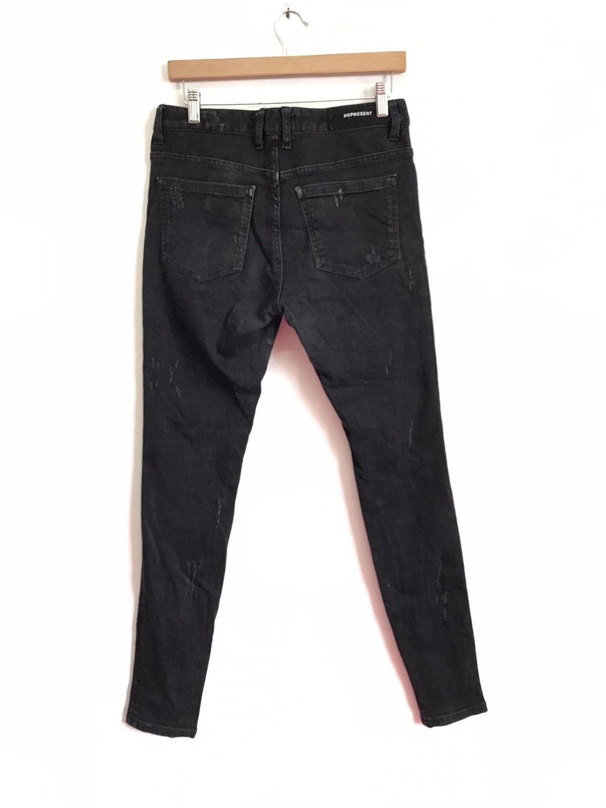 Japanese Brand × Represent Clo. × Vintage Represent Knee Destroyer Denim Skinny Size US 30 / EU 46 - 3 Thumbnail