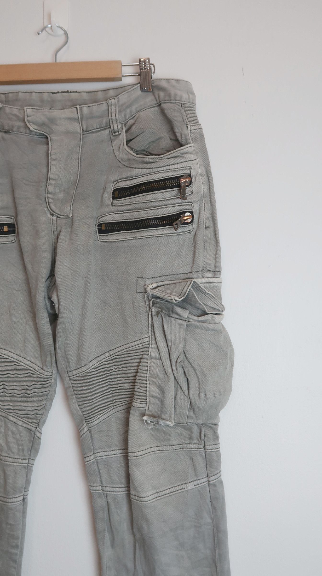 Other Bikers Cargo Inspired Balmain Pants Size US 33 - 3 Thumbnail