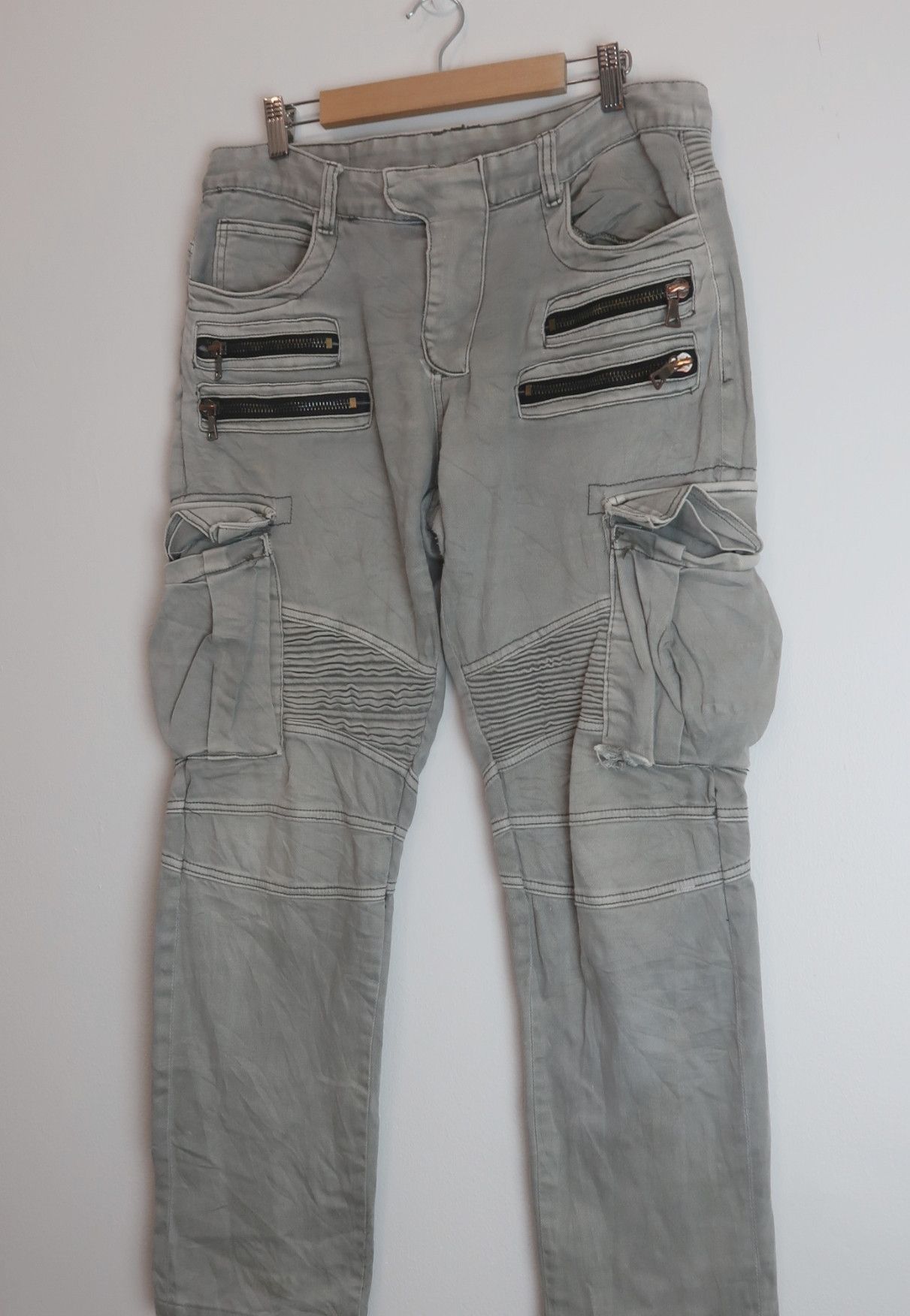 Other Bikers Cargo Inspired Balmain Pants Size US 33 - 2 Thumbnail