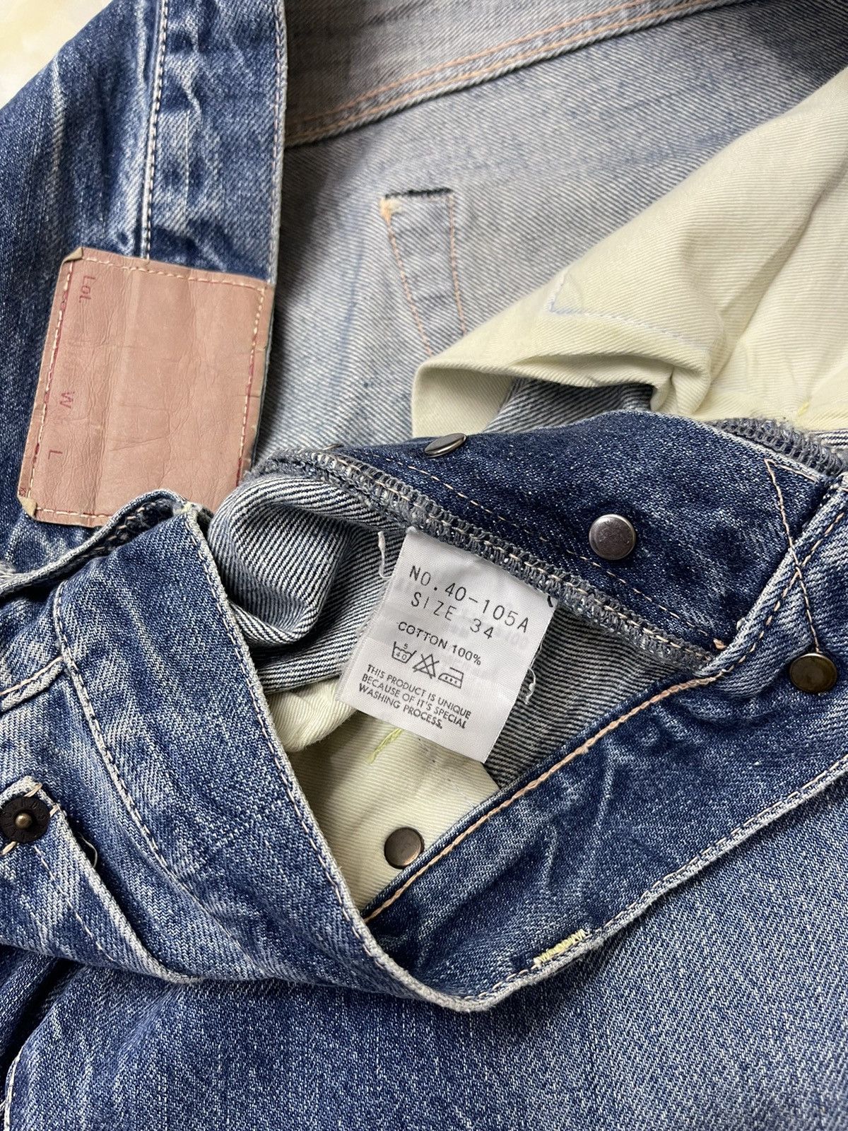 Japanese Brand Spellbound Selvedge Denim Japan Baggy Size US 35 - 8 Thumbnail