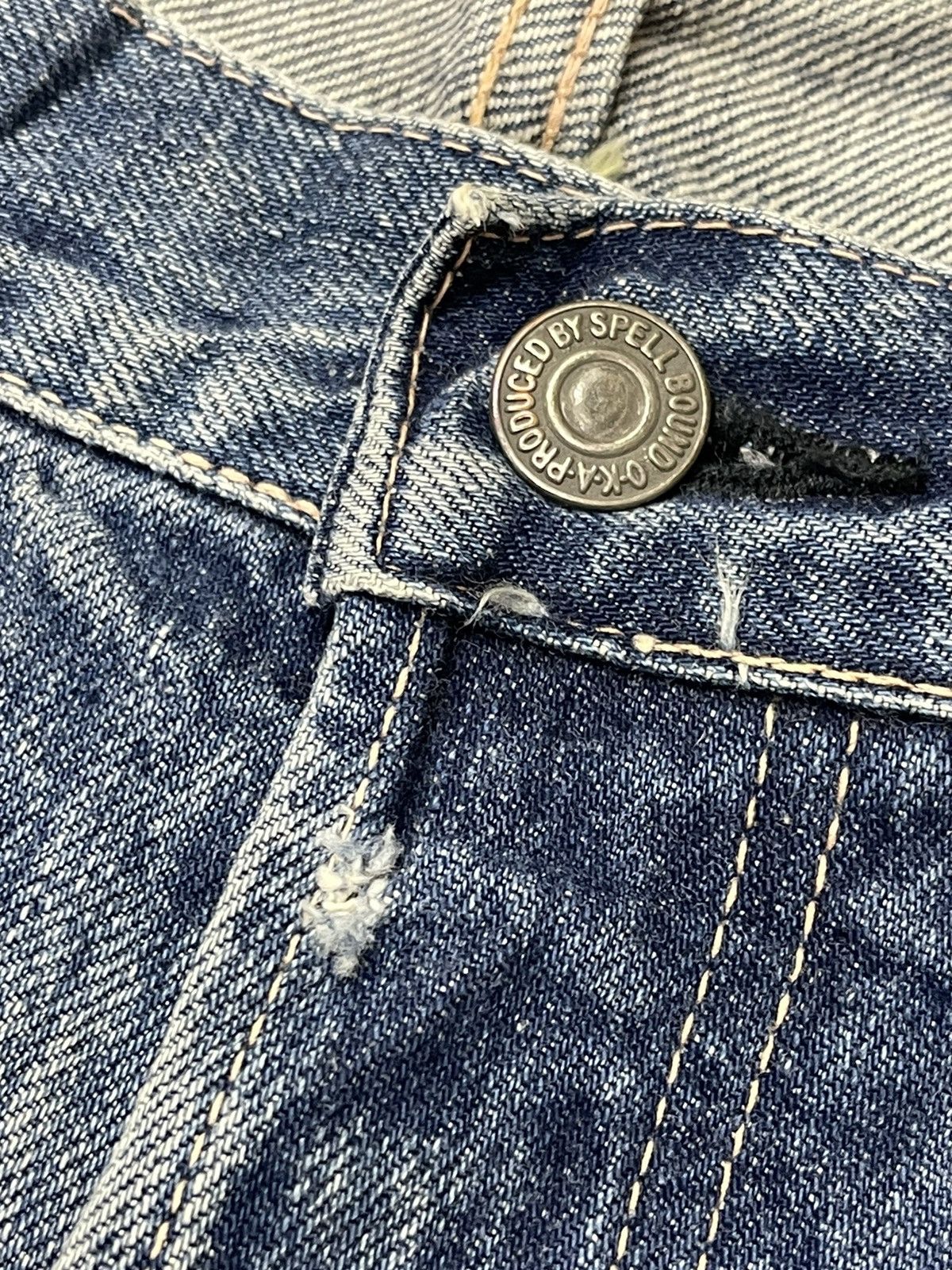 Japanese Brand Spellbound Selvedge Denim Japan Baggy Size US 35 - 15 Thumbnail