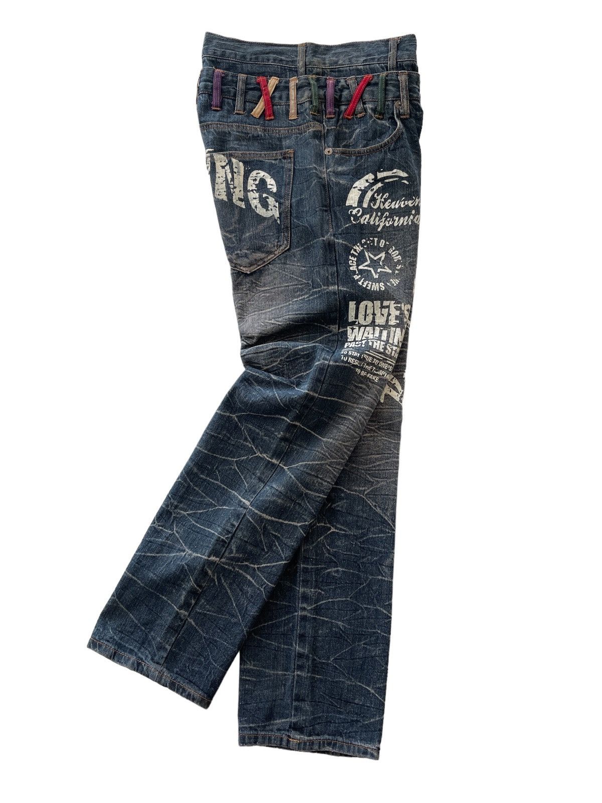 Japanese Brand Nylaus Double Waist Denim Size US 28 / EU 44 - 3 Thumbnail