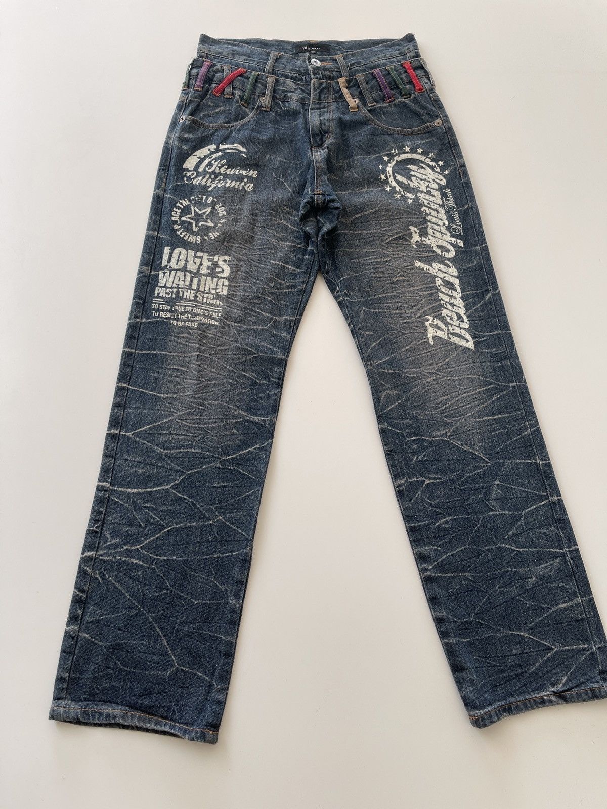 Japanese Brand Nylaus Double Waist Denim Size US 28 / EU 44 - 7 Thumbnail