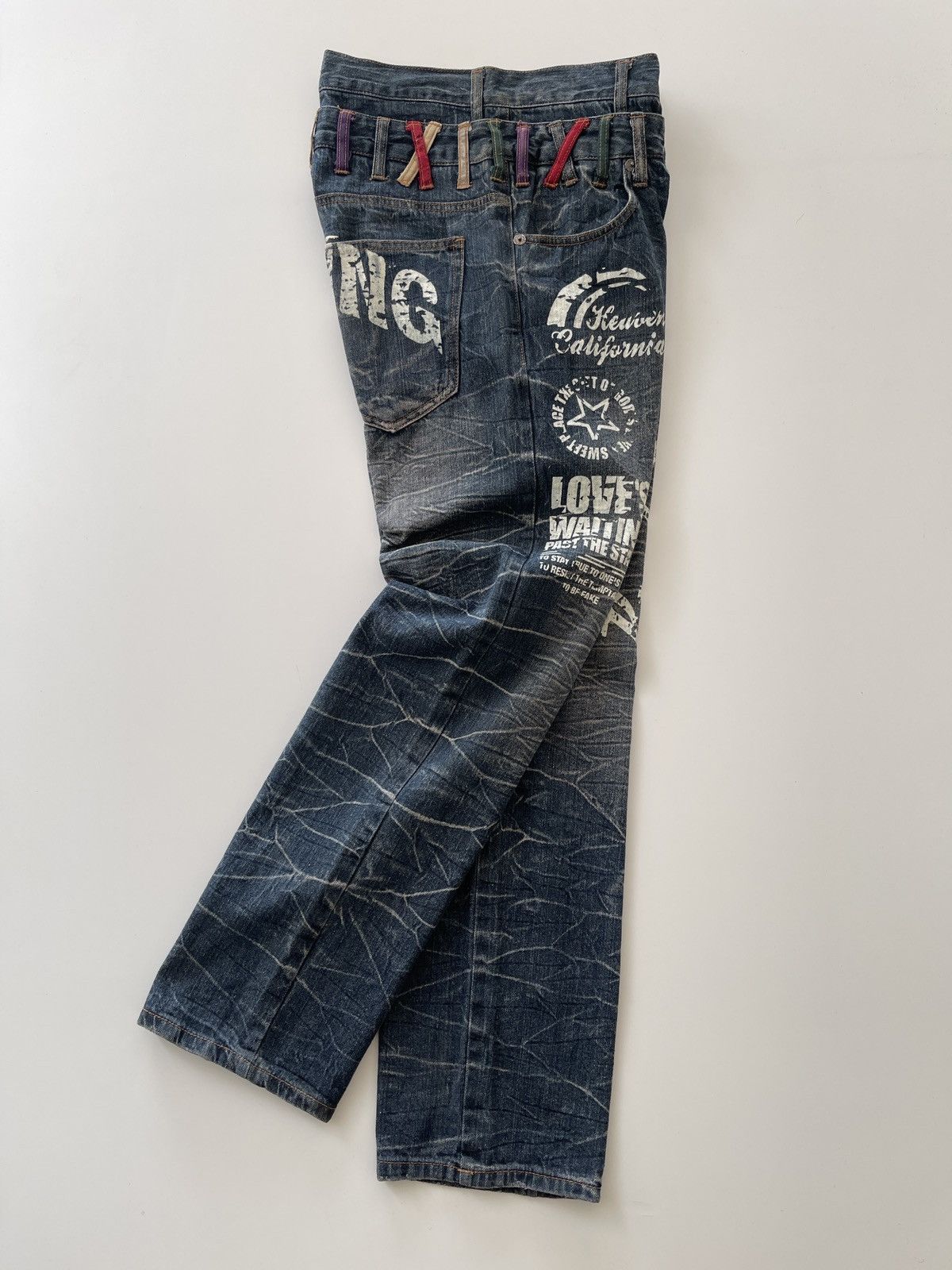 Japanese Brand Nylaus Double Waist Denim Size US 28 / EU 44 - 13 Thumbnail