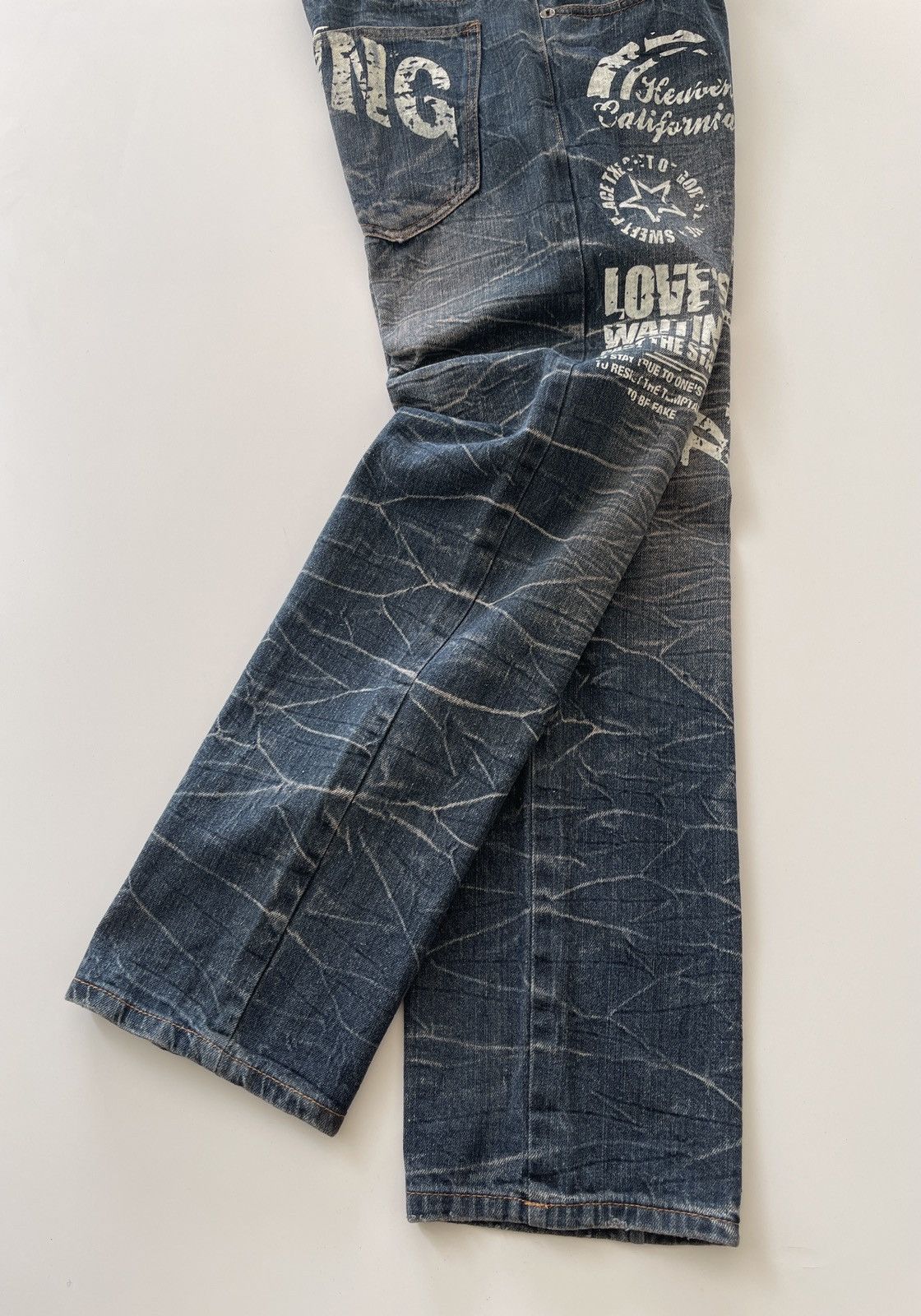Japanese Brand Nylaus Double Waist Denim Size US 28 / EU 44 - 12 Thumbnail