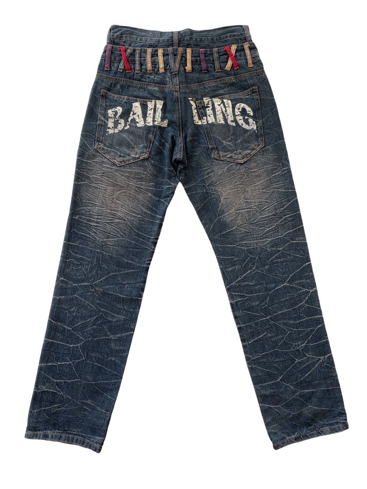 Japanese Brand Nylaus Double Waist Denim Size US 28 / EU 44 - 2 Thumbnail