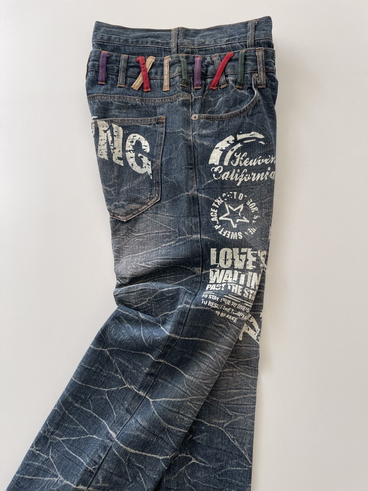 Japanese Brand Nylaus Double Waist Denim Size US 28 / EU 44 - 11 Thumbnail