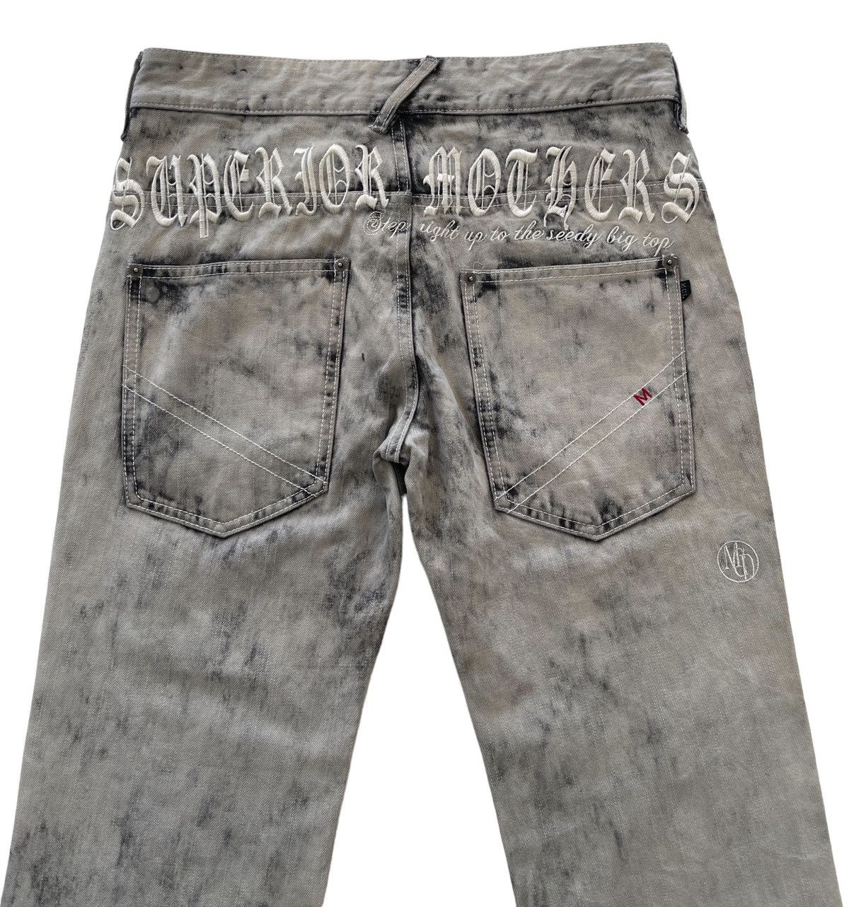 Japanese Brand MCD Black Washed Blow Up Punk Denim Size US 32 / EU 48 - 3 Thumbnail