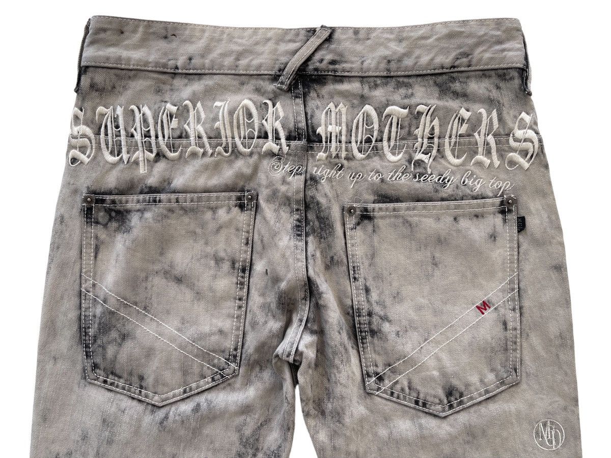 Japanese Brand MCD Black Washed Blow Up Punk Denim Size US 32 / EU 48 - 8 Thumbnail