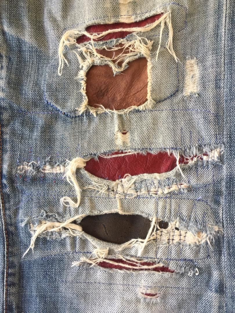 Energie Ripped Denim Pants Size US 31 - 13 Thumbnail
