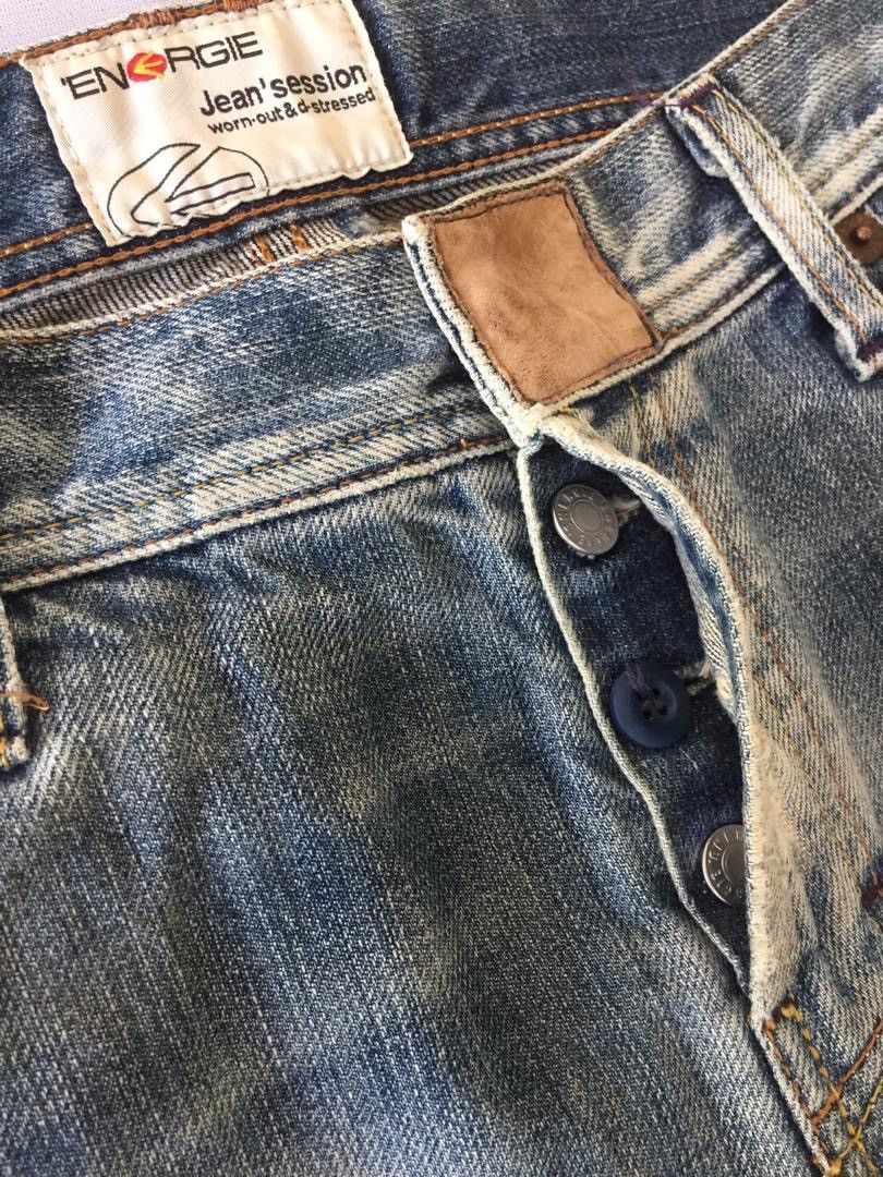 Energie Ripped Denim Pants Size US 31 - 15 Thumbnail