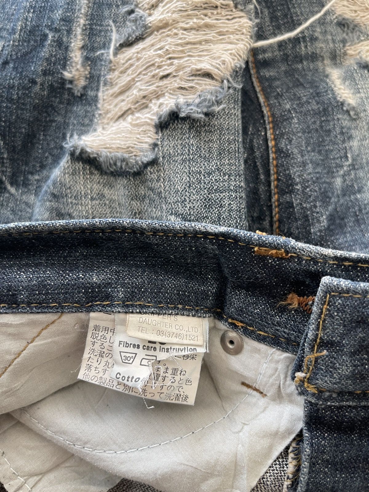 Japanese Brand Japanese Maraxia Distressed Flared Denim Size 28" / US 6 / IT 42 - 13 Thumbnail