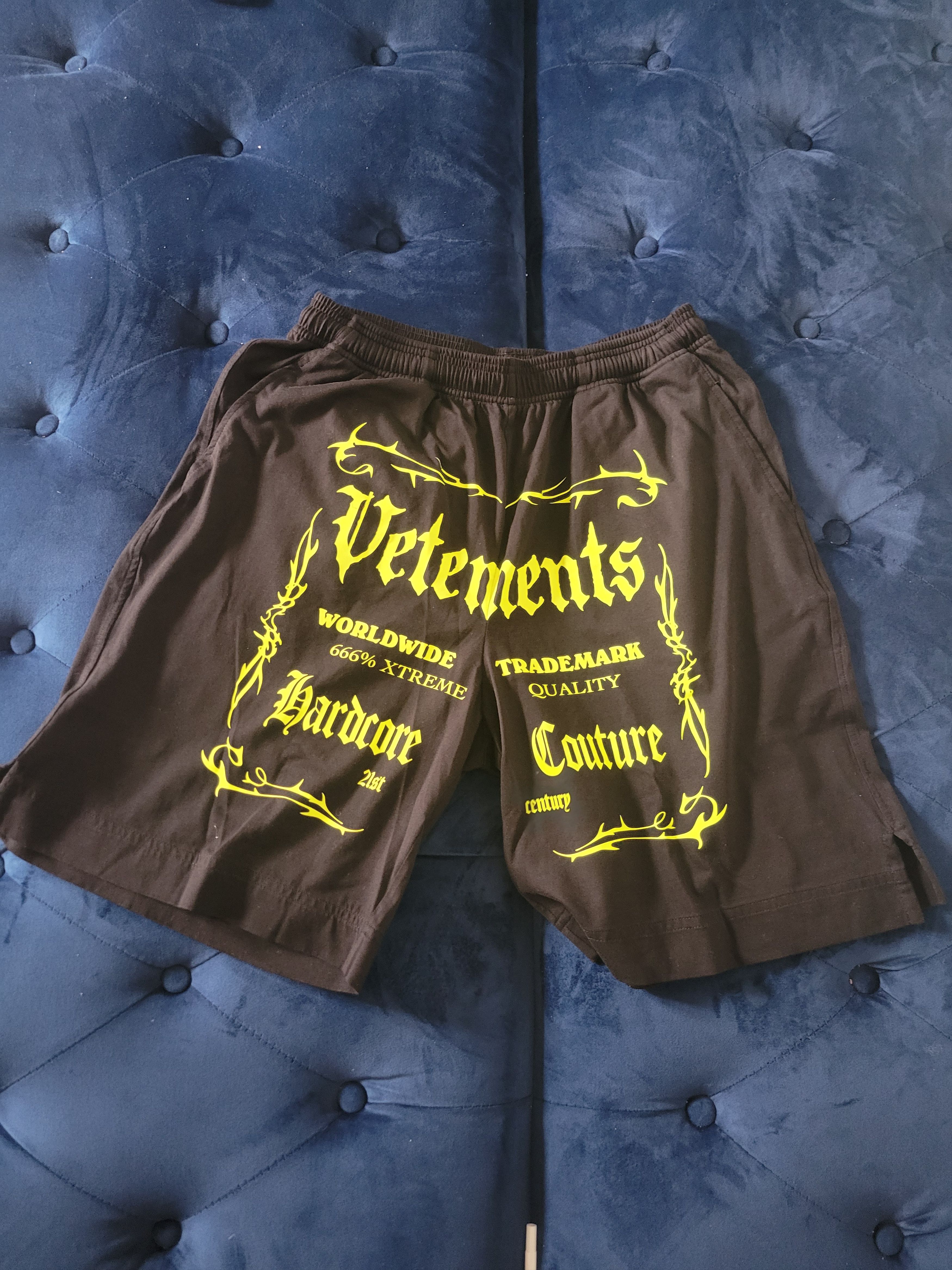 Vetements 'Hardcore Couture' Sweat Shorts | Grailed