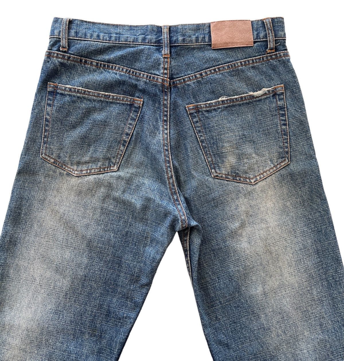 Japanese Brand Nylaus Distressed Patchwork Denim Size US 31 - 6 Thumbnail
