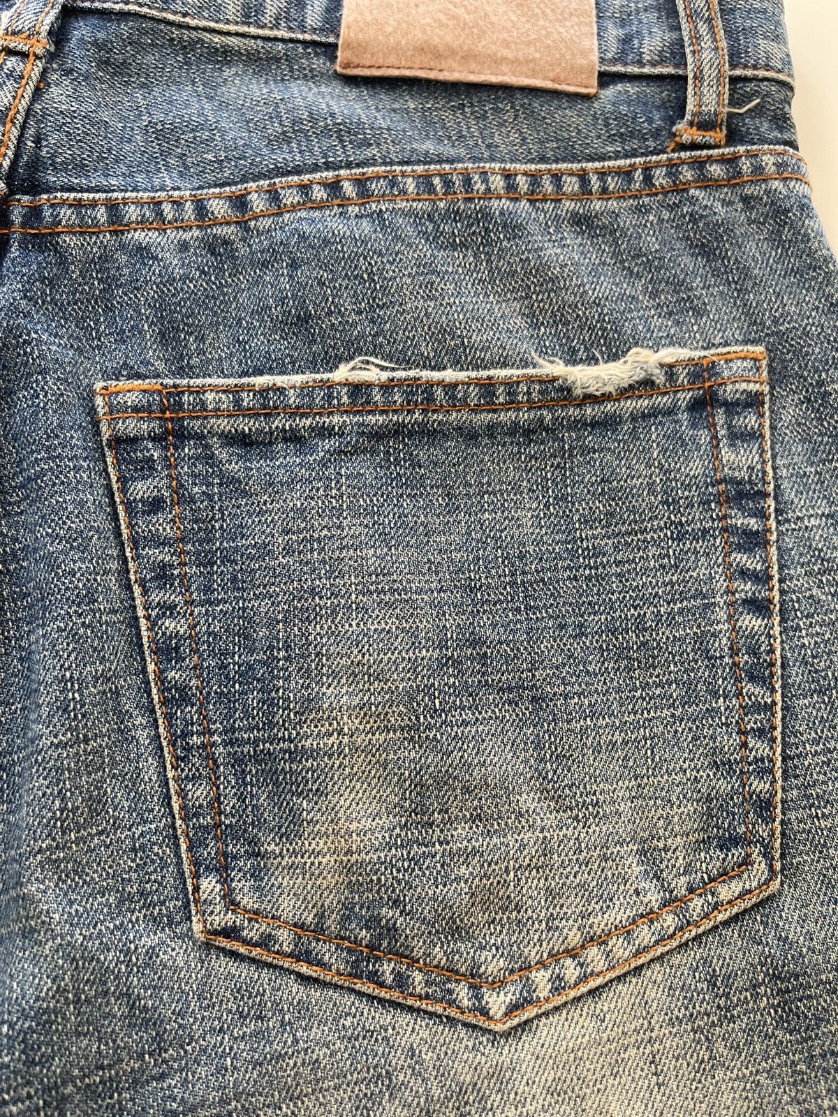 Japanese Brand Nylaus Distressed Patchwork Denim Size US 31 - 9 Thumbnail