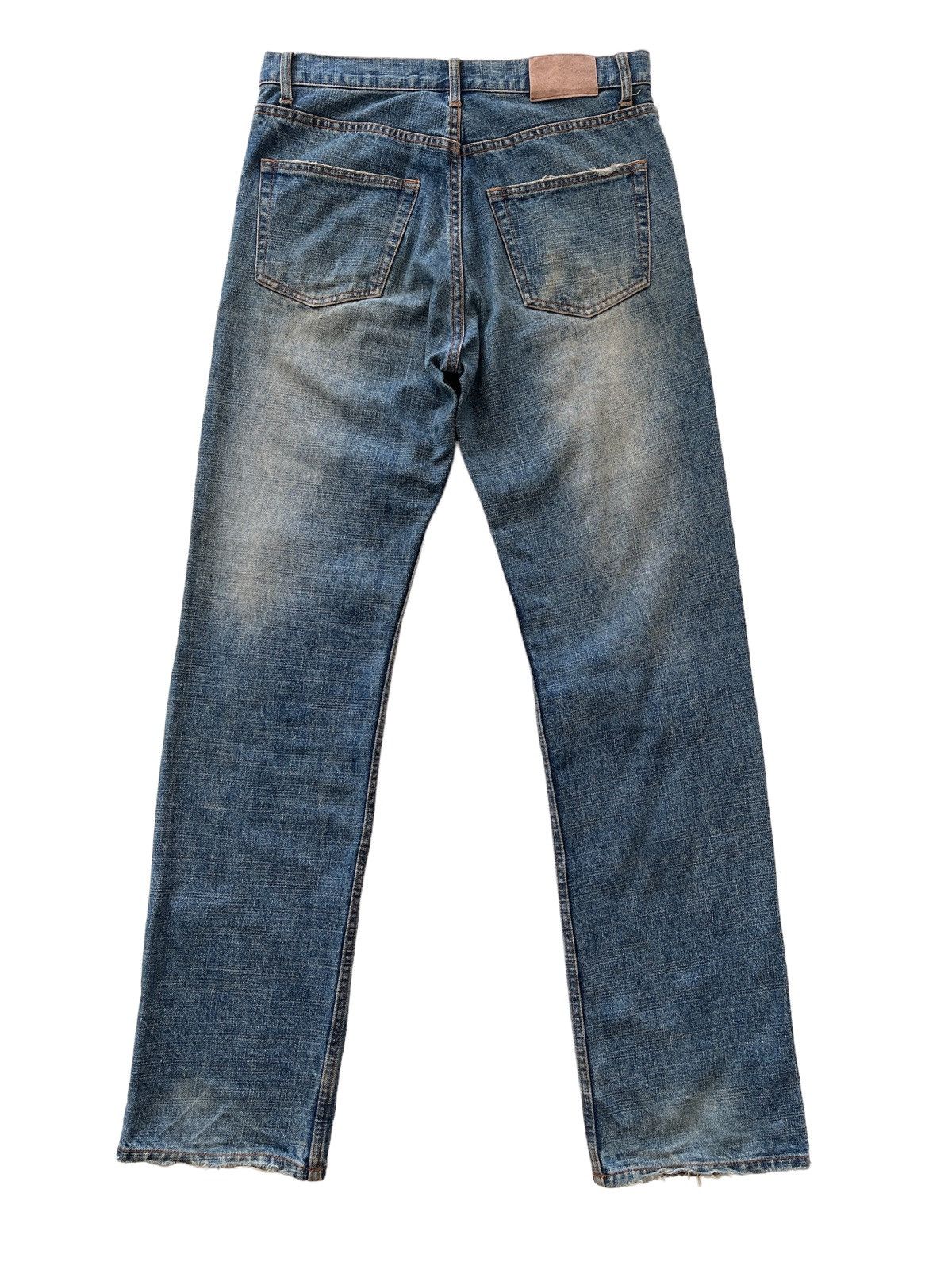 Japanese Brand Nylaus Distressed Patchwork Denim Size US 31 - 2 Thumbnail