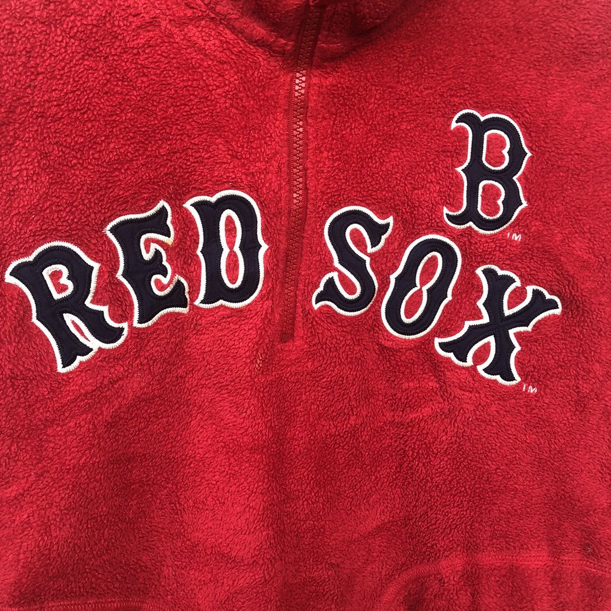 MLB 🔥Vintage Mlb Fleece Major League Baseball Boston Red Sox Size US M / EU 48-50 / 2 - 4 Thumbnail