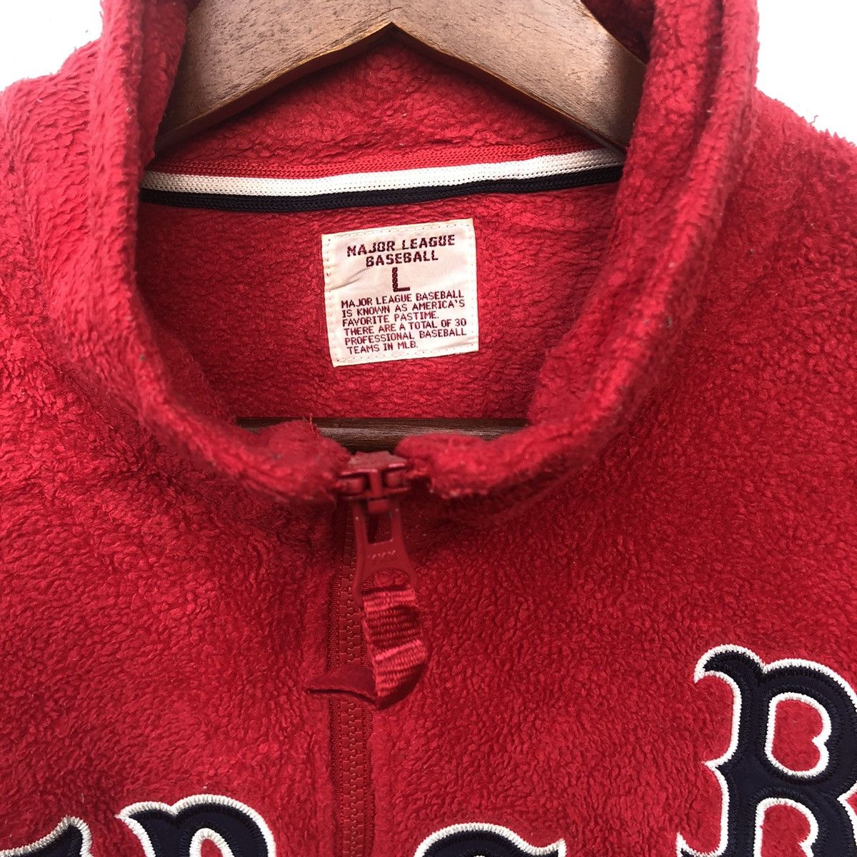 MLB 🔥Vintage Mlb Fleece Major League Baseball Boston Red Sox Size US M / EU 48-50 / 2 - 3 Thumbnail