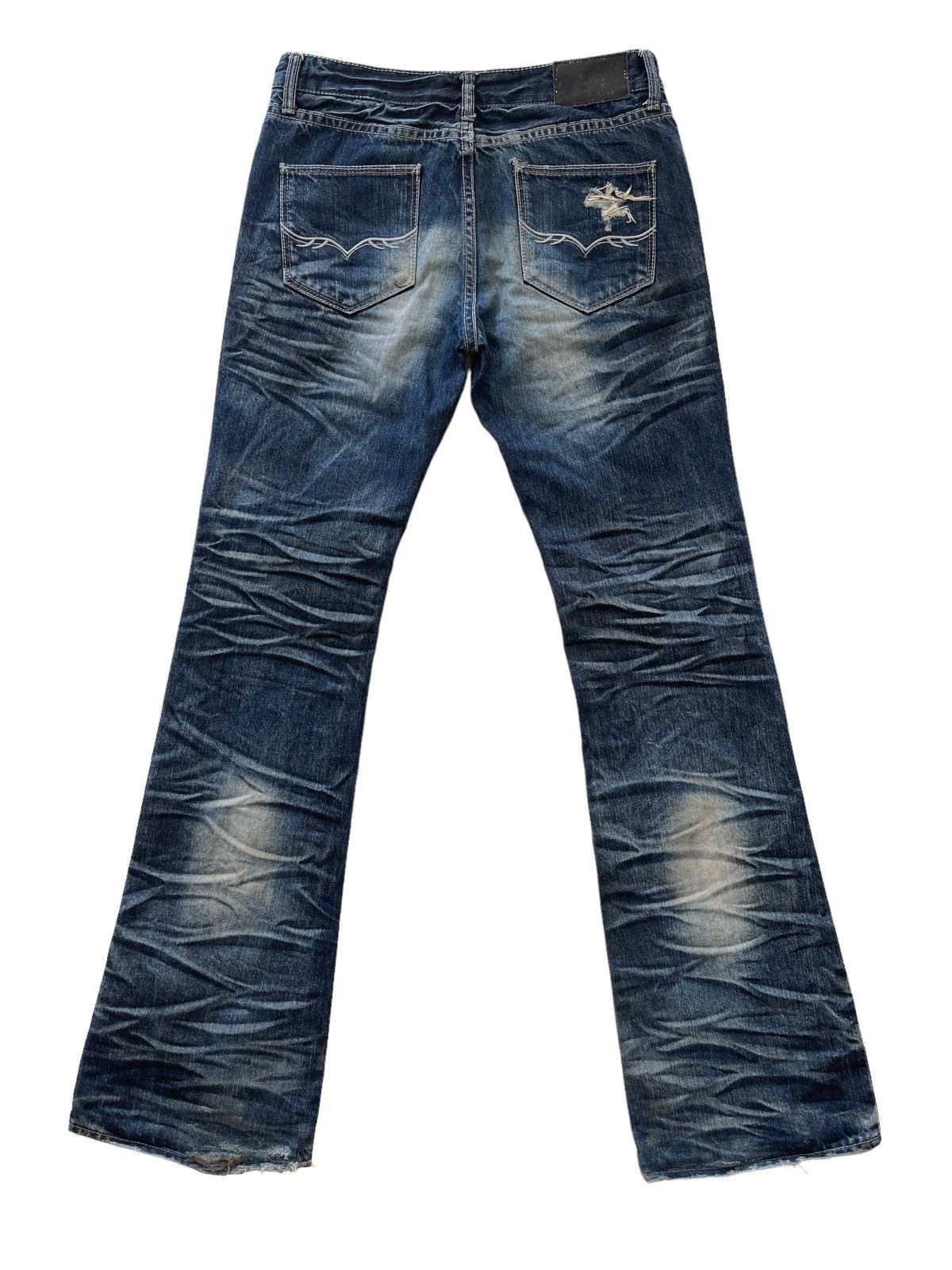 GOSTAR DE FUGA Fuga Flared Indigo Denim Size US 30 / EU 46 - 2 Thumbnail