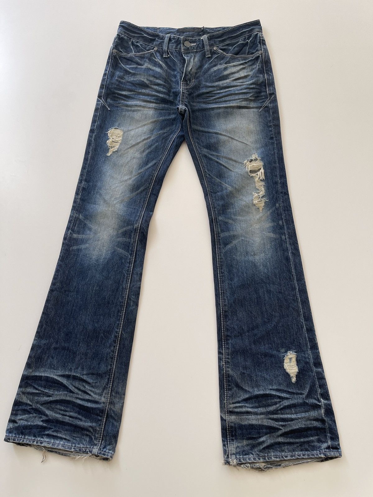 GOSTAR DE FUGA Fuga Flared Indigo Denim Size US 30 / EU 46 - 7 Thumbnail