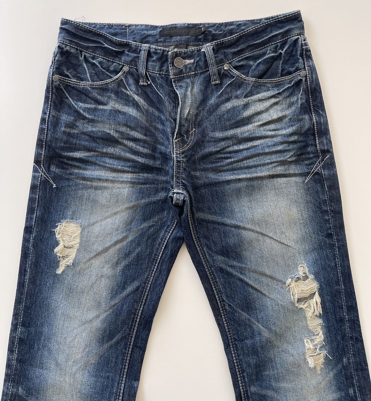 GOSTAR DE FUGA Fuga Flared Indigo Denim Size US 30 / EU 46 - 3 Thumbnail