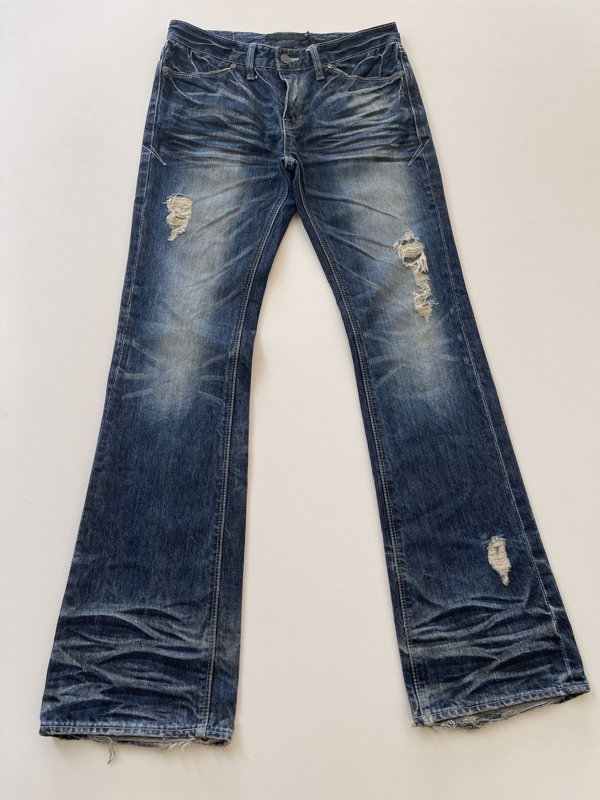 GOSTAR DE FUGA Fuga Flared Indigo Denim Size US 30 / EU 46 - 6 Thumbnail