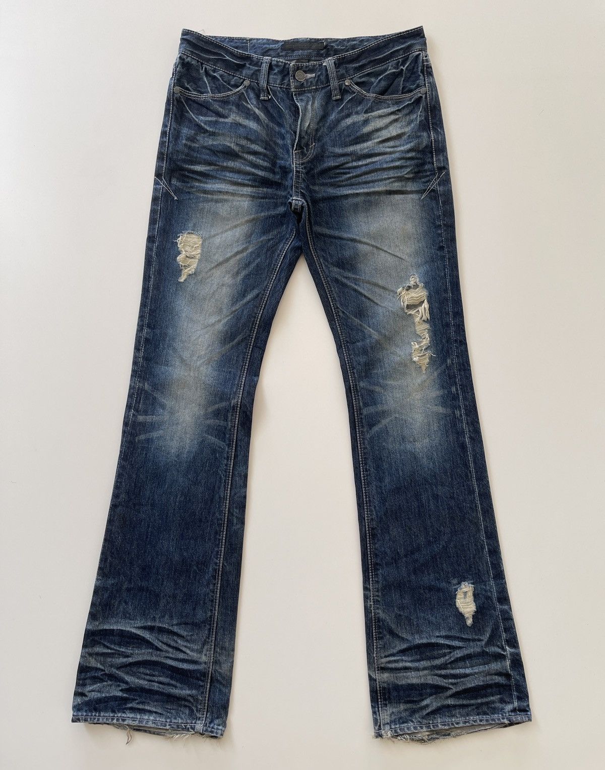 GOSTAR DE FUGA Fuga Flared Indigo Denim Size US 30 / EU 46 - 10 Thumbnail