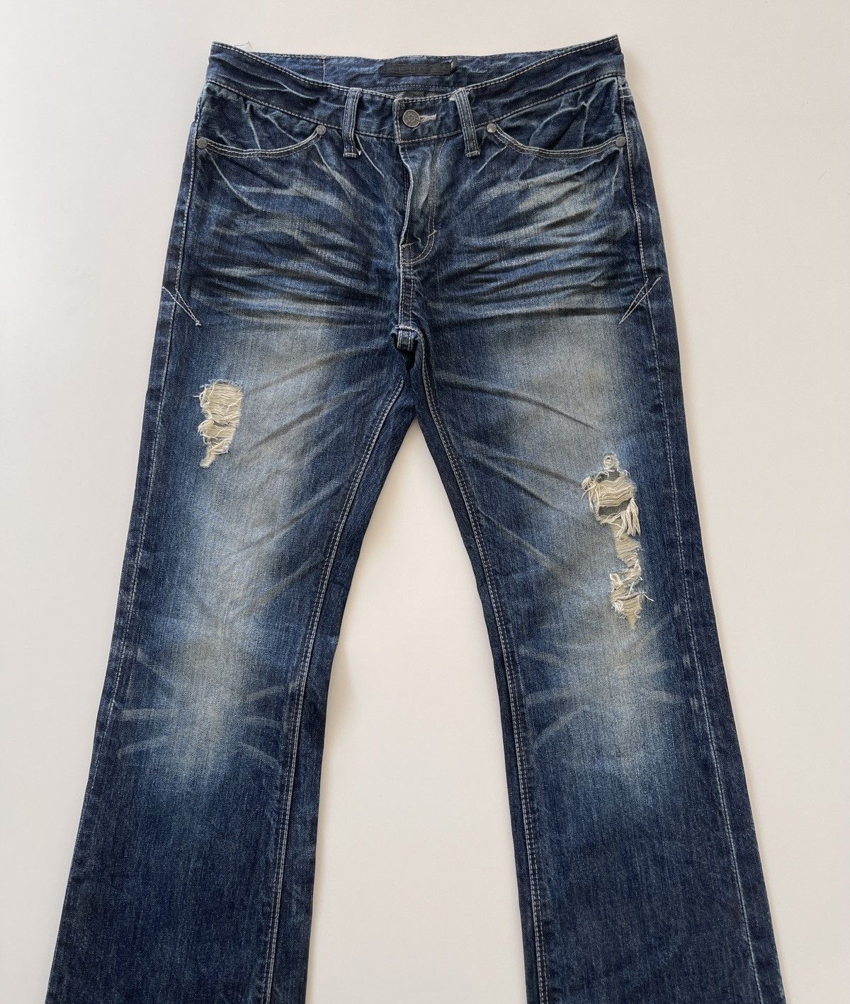 GOSTAR DE FUGA Fuga Flared Indigo Denim Size US 30 / EU 46 - 5 Thumbnail