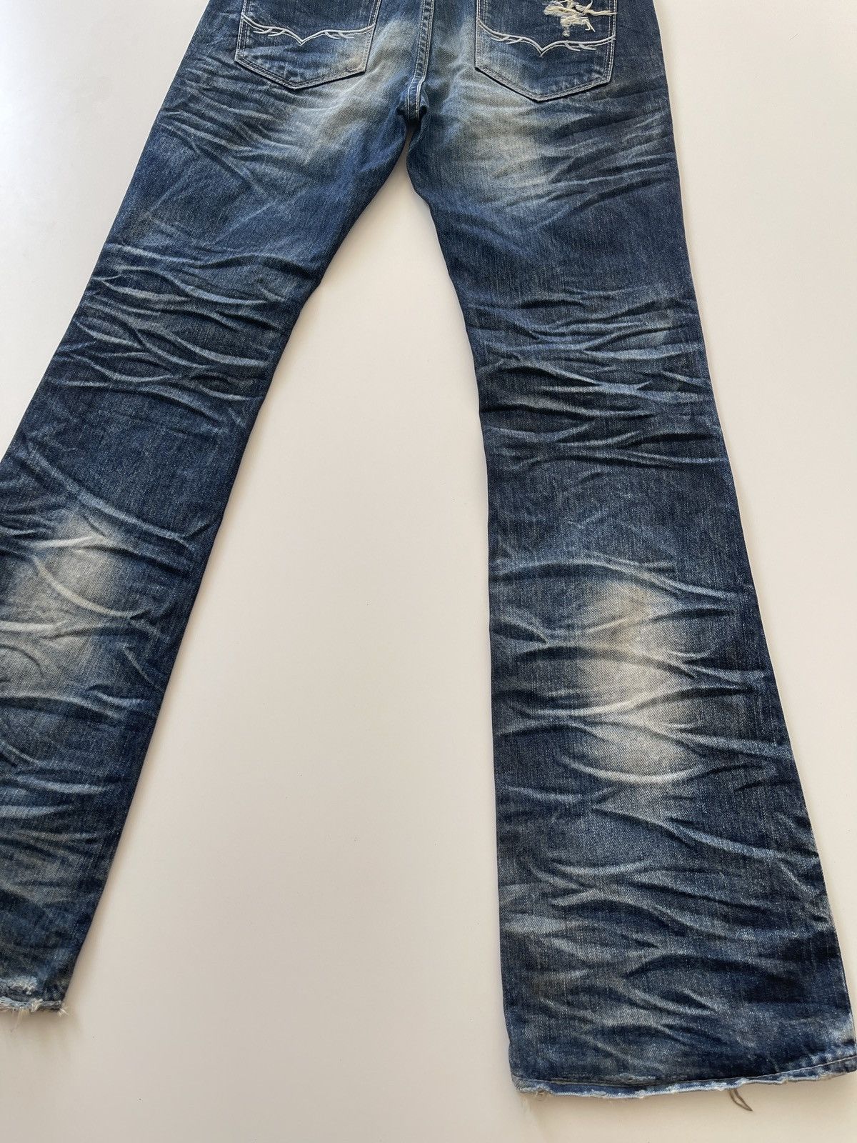 GOSTAR DE FUGA Fuga Flared Indigo Denim Size US 30 / EU 46 - 12 Thumbnail