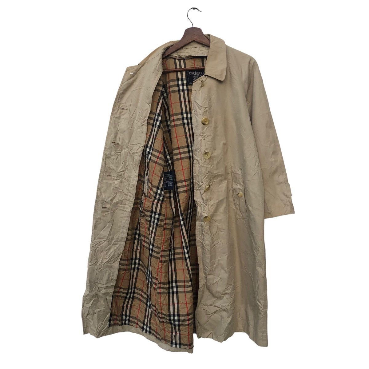 Burberry 🔥Vintage Burberry Nova Check Made In England Coat Jacket Size M / US 6-8 / IT 42-44 - 1 Thumbnail