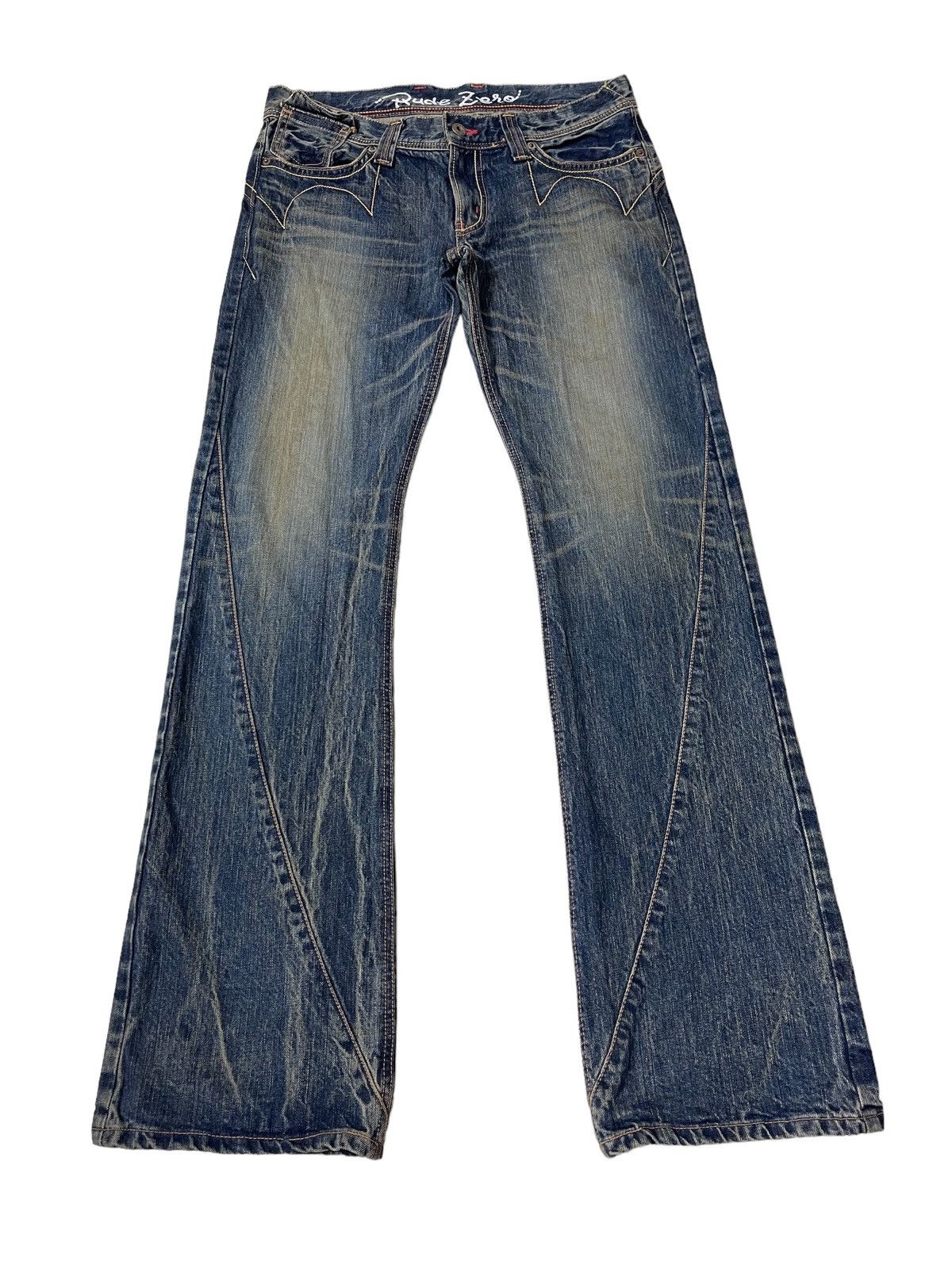 Beauty Beast Rude Zero Twisted Flare Denim Size US 32 / EU 48 - 3 Thumbnail