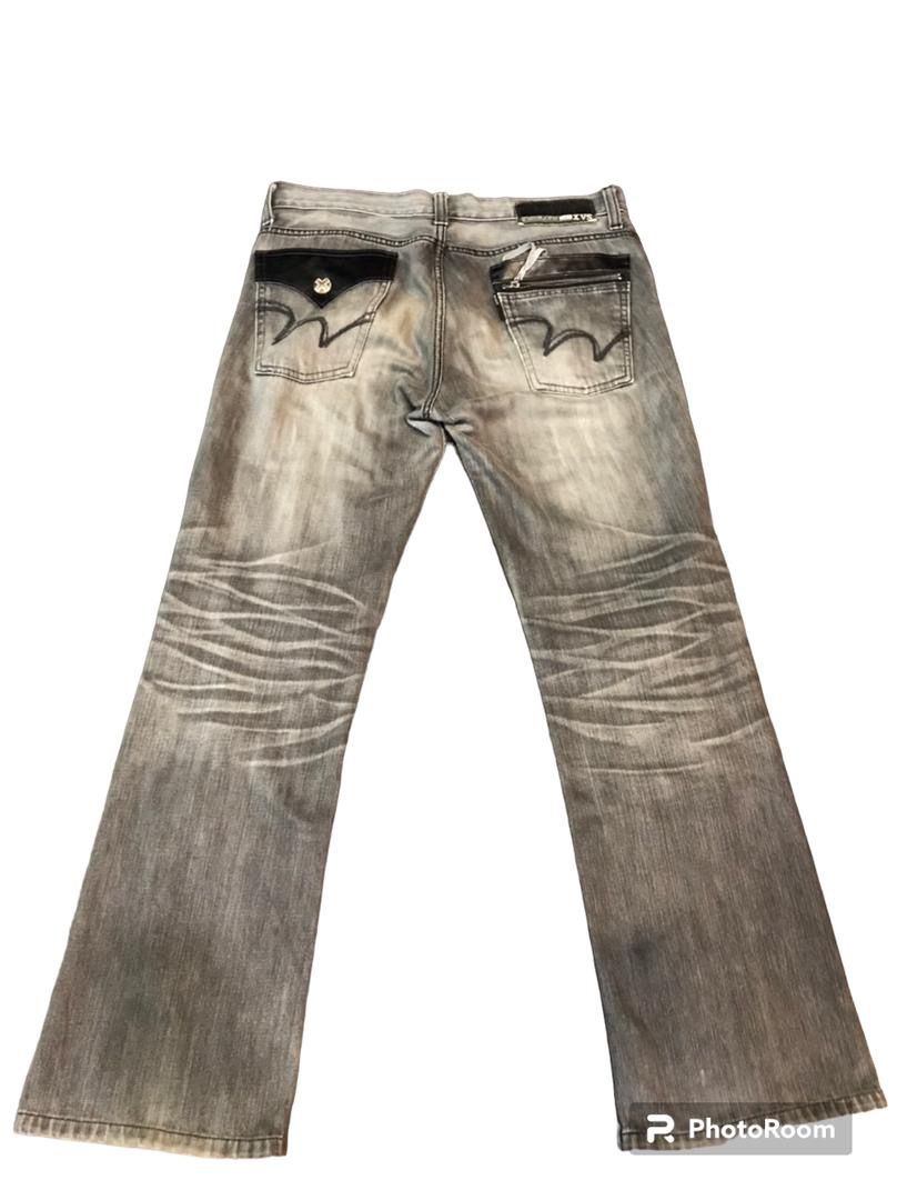 Pre-owned Distressed Denim X Edwin Flare Jeans Edwin Xvs Distressed In Black