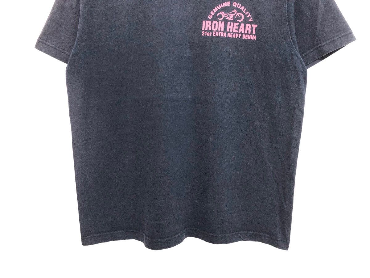 Iron Heart GENUINE QUALITY 21oz EXTRA HEAVY DENIM BIKER LOGO TEE Size US M / EU 48-50 / 2 - 4 Thumbnail