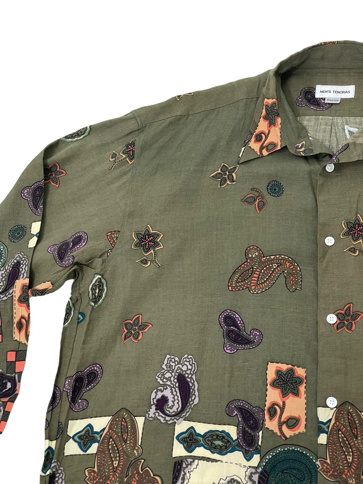 Japanese Brand Rayon Shirt Full Paisley Mens Tenoras Multicolor 4🟩9 Size US L / EU 52-54 / 3 - 8 Thumbnail