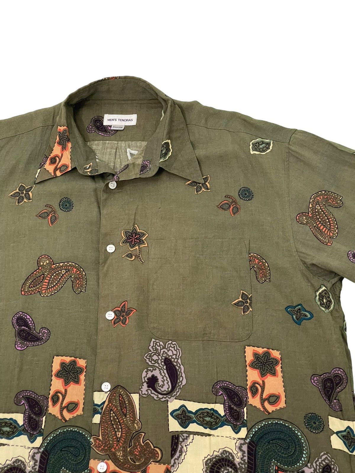 Japanese Brand Rayon Shirt Full Paisley Mens Tenoras Multicolor 4🟩9 Size US L / EU 52-54 / 3 - 9 Thumbnail