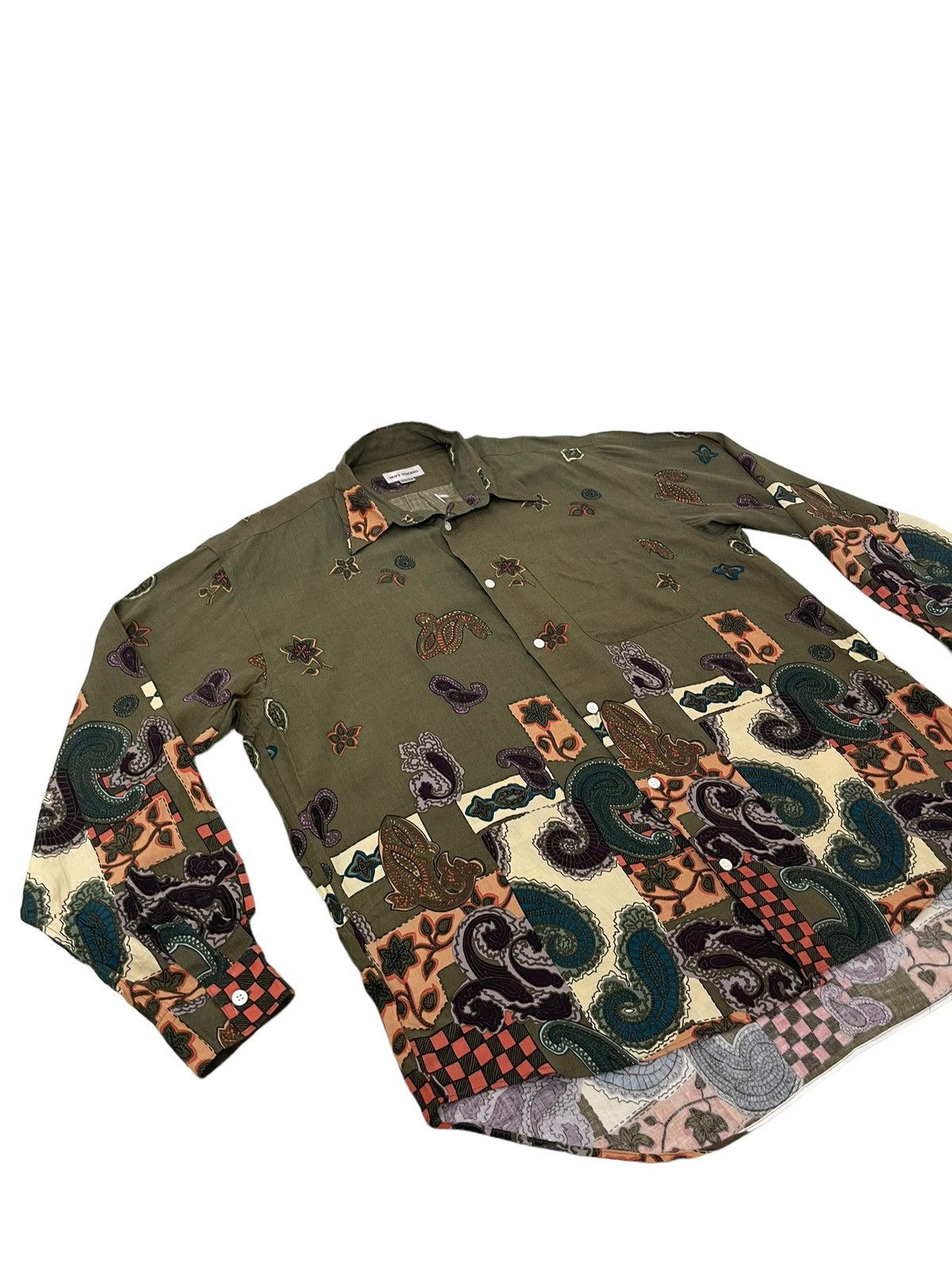 Japanese Brand Rayon Shirt Full Paisley Mens Tenoras Multicolor 4🟩9 Size US L / EU 52-54 / 3 - 1 Thumbnail