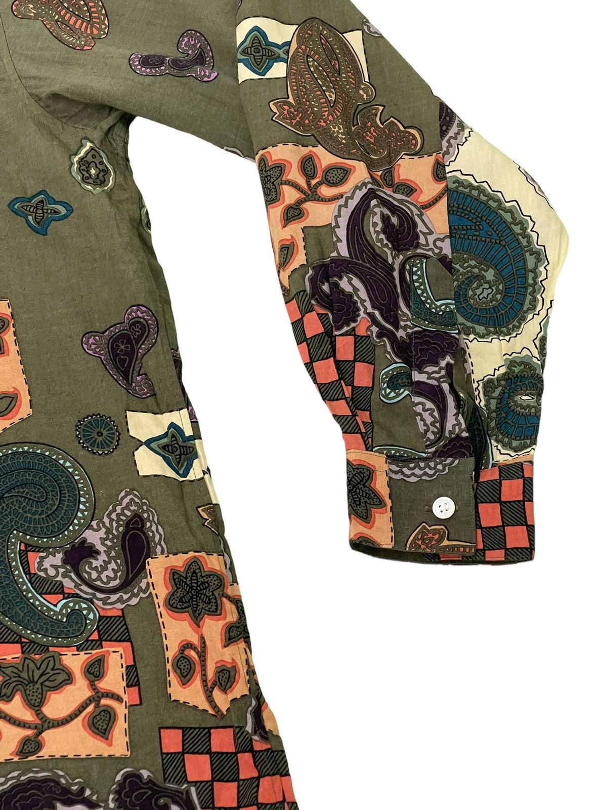 Japanese Brand Rayon Shirt Full Paisley Mens Tenoras Multicolor 4🟩9 Size US L / EU 52-54 / 3 - 4 Thumbnail