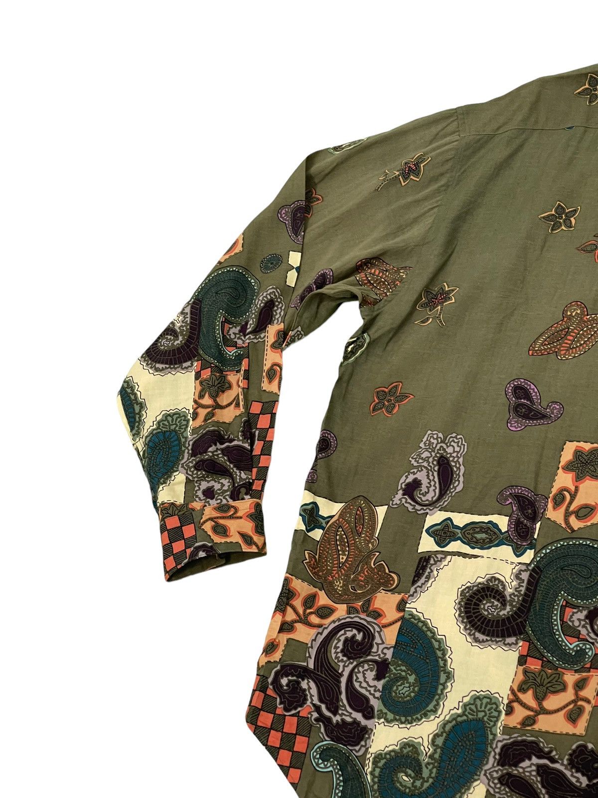 Japanese Brand Rayon Shirt Full Paisley Mens Tenoras Multicolor 4🟩9 Size US L / EU 52-54 / 3 - 16 Thumbnail