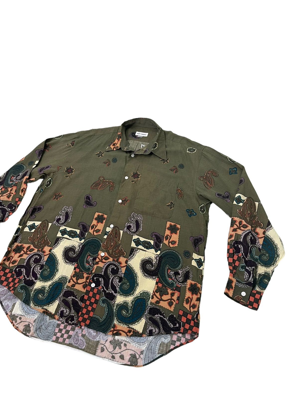 Japanese Brand Rayon Shirt Full Paisley Mens Tenoras Multicolor 4🟩9 Size US L / EU 52-54 / 3 - 3 Thumbnail