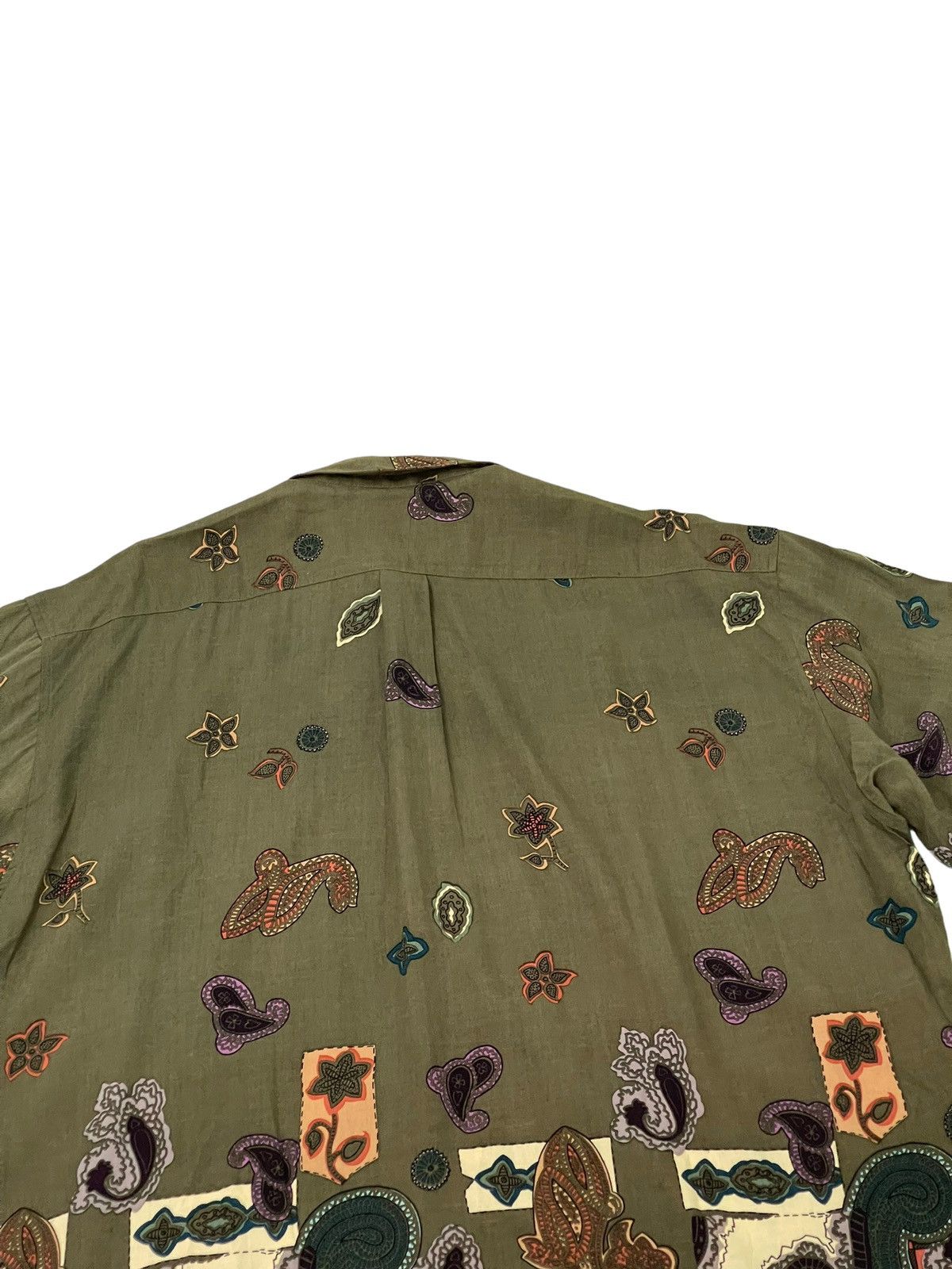 Japanese Brand Rayon Shirt Full Paisley Mens Tenoras Multicolor 4🟩9 Size US L / EU 52-54 / 3 - 17 Thumbnail