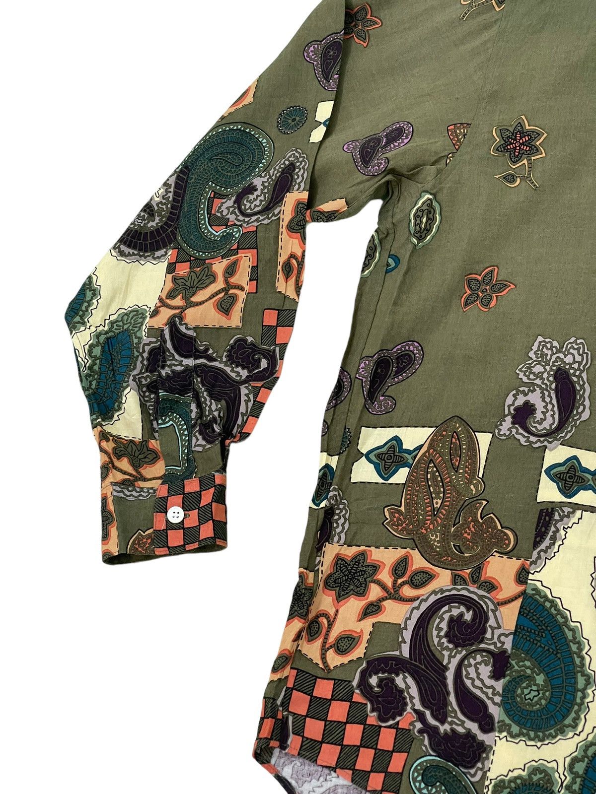 Japanese Brand Rayon Shirt Full Paisley Mens Tenoras Multicolor 4🟩9 Size US L / EU 52-54 / 3 - 7 Thumbnail