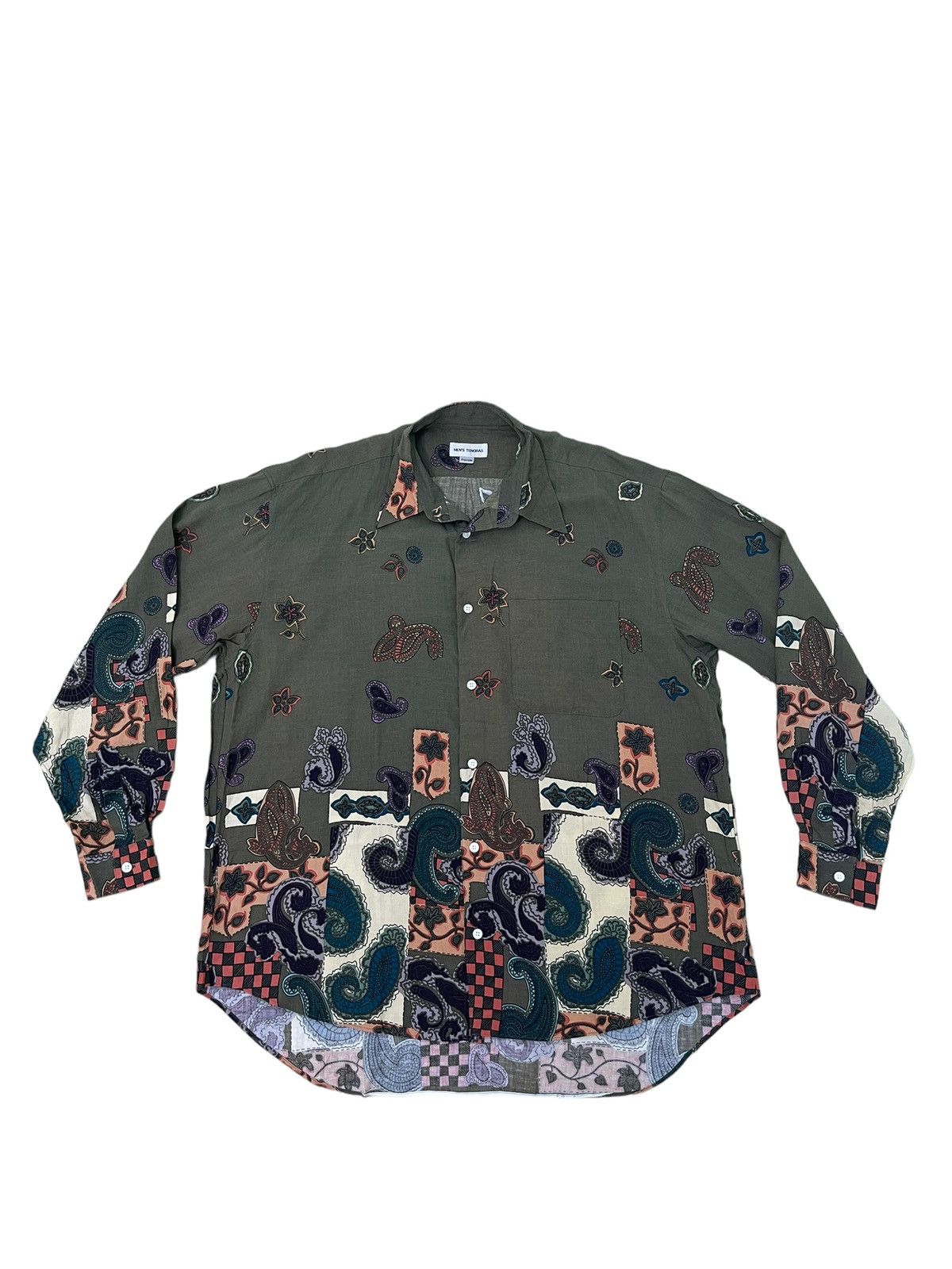 Japanese Brand Rayon Shirt Full Paisley Mens Tenoras Multicolor 4🟩9 Size US L / EU 52-54 / 3 - 2 Thumbnail