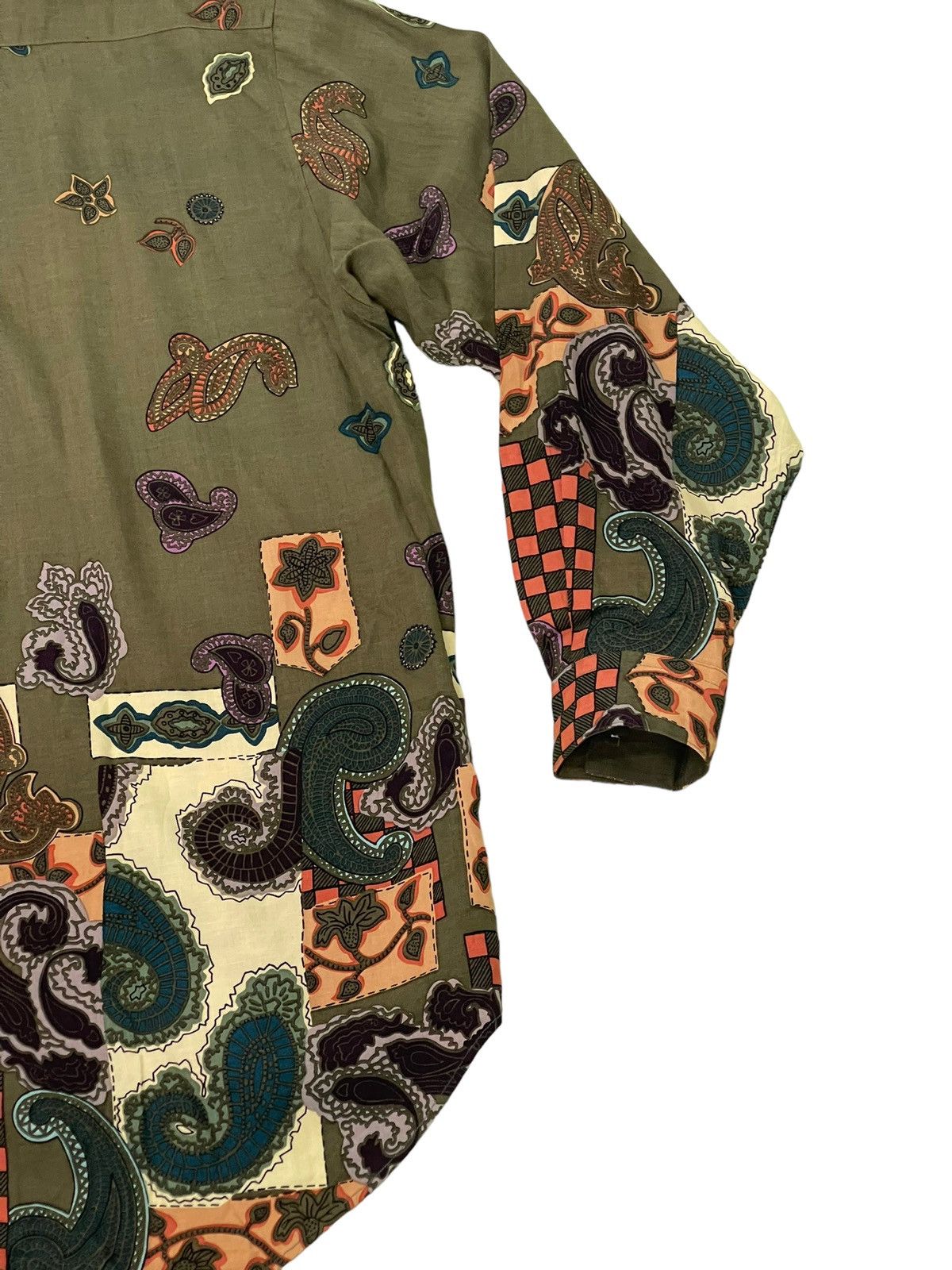 Japanese Brand Rayon Shirt Full Paisley Mens Tenoras Multicolor 4🟩9 Size US L / EU 52-54 / 3 - 14 Thumbnail